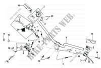 STEERING HANDLE  for SYM MIO 50 (25 KMH) (HU05WB-6) (L0-L5) 2011