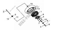 FRONT WHEEL ASSEMBLY for SYM MIO 50 (25 KMH) (HU05WBH-6) (L5-L6) 2005