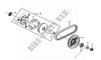 MOVABLE DRIVE FACE for SYM MIO 50 (45 KMH) (HU05WAH-6) (L5) 2015