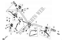 STEERING HANDLE  for SYM MIO 50 (45 KMH) (HU05WAH-6) (L5) 2015