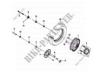 FRONT WHEEL ASSEMBLY for SYM MIO 50 (HU05WH-T) (L6) 2016