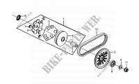 MOVABLE DRIVE FACE for SYM MIO 50 (HU05WH-T) (L6) 2016