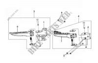 RIGHT LEFT FOOTPEGS for SYM MIO 50 (HU05WH-T) (L6) 2016