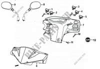 FRONT HANDLE COVER for SYM ORBIT II (25 KMH) 50 (AE05W1-6) (K9-L5) 2013