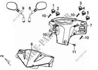 FRONT HANDLE COVER for SYM ORBIT II 50 (45KMH) (AE05W-F) (K9-L5) 2015