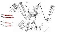 STEERING STEM / FRONT FORK for SYM CROX 50 (25 KMH) (AE05WA-NL) (E4) (L8-M0) 2018