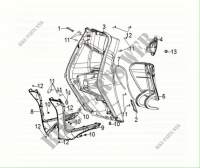 FRONT INNER COVER for SYM SYMPHONY 50 (XF05W1-IT) (E5) (M1) 2021