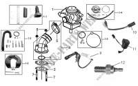 CARBURETOR ASSEMBLY / INNER PIPE ASSEMBLE for SYM MIO 100 (HU10W8-F) (K7) 2007