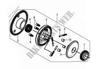 STARTING CLUTCH OUTER for SYM MIO 100 (HU10W8-T) (K7-L1) 2007