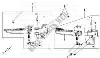 RIGHT LEFT FOOTPEGS for SYM MIO 100 (HU10WC-6) (L0-L5) 2010
