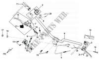 STEERING HANDLE  for SYM MIO 100 (HU10WC-6) (L0-L5) 2010