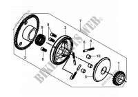 STARTING CLUTCH OUTER for SYM MIO 100 (HU10WC-F) (K9-L4) 2009