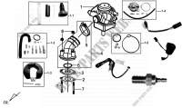 CARBURETOR ASSEMBLY / INNER PIPE ASSEMBLE for SYM MIO 100 (HU10WC-F) (L2-L4) 2013