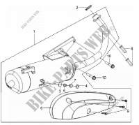 EXHAUST for SYM MIO 100 (HU10WC-T) (K9) 2009
