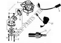 CARBURETOR ASSEMBLY / INNER PIPE ASSEMBLE for SYM MIO 100 SS (HU10W1-6) (K5) 2005