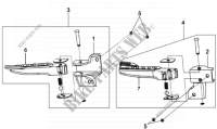 RIGHT LEFT FOOTPEGS for SYM MIO 100 SS (HU10W1-6) (K5) 2005