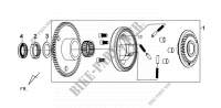 STARTING CLUTCH OUTER for SYM COMBIZ (AP12W2-6) (L2) 2012