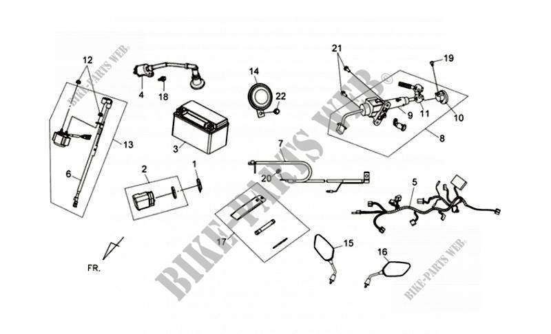 WIRE HARNESS for SYM COMBIZ (AP12W2-6) (L2) 2012
