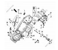 CHASSIS for SYM EURO MX 125 (HF12W1-6) (METRO EUROPE 125 DUAL DISK) 2003