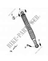 REAR SHOCK ABSORBER for SYM FIDDLE II 125 (AW12A1-4) (L1) 2011