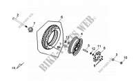 FRONT WHEEL ASSEMBLY for SYM FIDDLE II 125S (AX12W1-6 ) (L0-L4) 2012