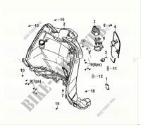 FRONT INNER COVER for SYM FIDDLE IV 125 (XG12WW-IT) (E5) (M1) 2021