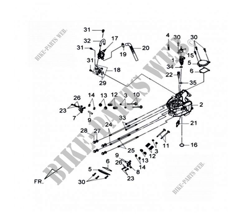CYLINDER HEAD ASSY for SYM GTS 125 EFI (LM12W6-F) (L0-L3) 2011