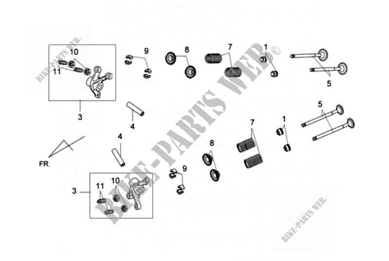 INLET EXHAUST VALVE ROCKER ARM for SYM GTS 125 EFI (LN12W1-F) (L2) 2012