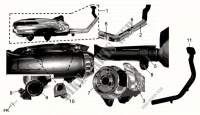 EXHAUST for SYM GTS 125 EURO 3 (LM12W3-6) (K8) 2008