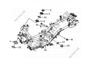 CHASSIS for SYM GTS 125 EURO 3 (LM12W3-F) (K8) 2008