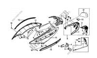 FAIRINGS / TAILLIGHT for SYM GTS 125 EURO 3 (LM12W3-F) (K8) 2008
