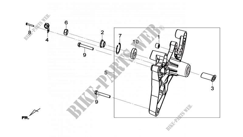 SWING ARM for SYM GTS 125I (LN12W2-FR) (L4) 2014