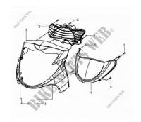 FRONT COVER for SYM HD 125 (LH12W-6) (K3-K5) 2003