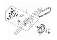MOVABLE DRIVE FACE for SYM HD 125 (LH12W-6) (K3-K5) 2004