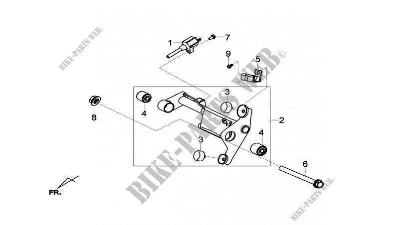 ENGINE HANGER LINK for SYM HD 2 125 (LC12W1-EU) (L4) 2014