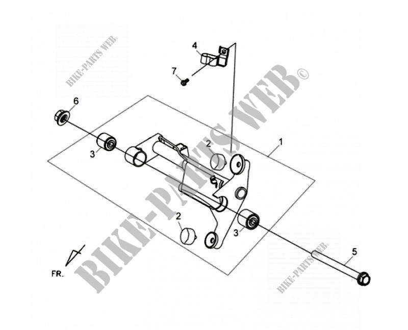 ENGINE HANGER LINK for SYM HD 2 125I (LC12W1-6) (L1) 2011