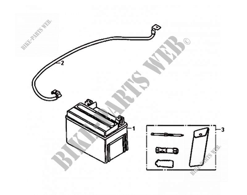 BATTERY   TOOL BOX for SYM JET 4 125 (AD12W1-6) (L0-L5) 2013