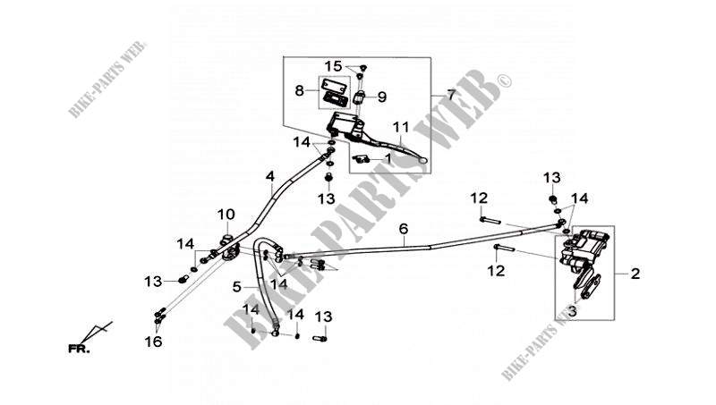REAR BRAKE for SYM JOYMAX 125I ABS (LN12W4-EU ) (L4) 2014
