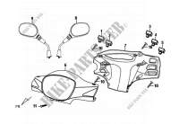 FRONT HANDLE COVER for SYM SYMPHONY 125 (AY12W1-T) (L1) 2011
