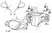 FRONT HANDLE COVER for SYM SYMPHONY 125 (AY12W-T) (K9) 2009