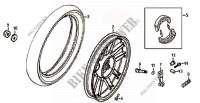 FRONT WHEEL for SYM SYMPHONY 125 (AY12W-T) (K9) 2009