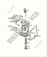 RIGHT CRANKCASE COVER for SYM SYMPHONY 125 S (XF12W1-IT) 2019