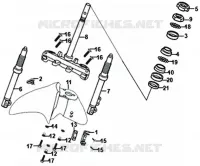 STEERING STEM / FRONT FORK  125 sym-motorcycle 2020 SYMPHONY ST 125I (XB12W2-EU) (E4) (L7-M0) 25