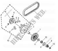PULLEY FLANGE for SYM VS 125 (HA12A6-4) 2006