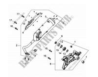 EXHAUST PIPE / SWING ARM for SYM VS 125S (HV12WD-6) 2011
