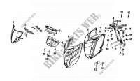FRONT HANDLE COVER for SYM WOLF CARBURATED 125 (PU12E1-6) (L1-L6) 2013