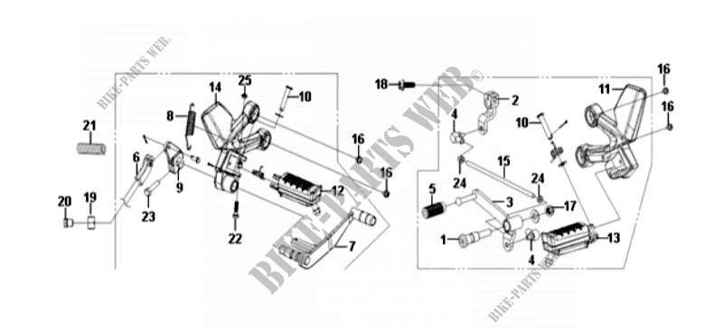 GEAR CHANGE PEDAL   KICK STARTER ARM for SYM WOLF CARBURATED 125 (PU12E1-6) (L1-L6) 2011