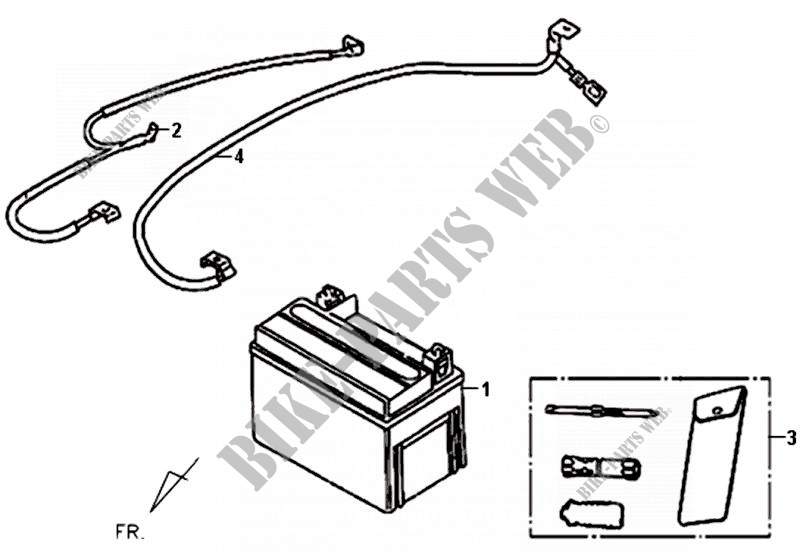 BATTERY?TOOL BOX for SYM FIDDLE II 50 (45 KMH) (AF05W-6) (L0-L4) 2010