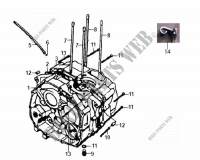 ENGINE CASINGS for SYM XS125 (MP12B-6) (K9) 2009
