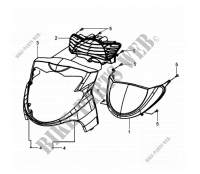 FRONT COVER for SYM HD 200 (LH18W-6) (L1) 2011